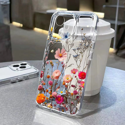 FloraBloom Clear Case for Samsung Galaxy S26/S25 Ultra/S24 FE/A56/A55 Shockproof Cover