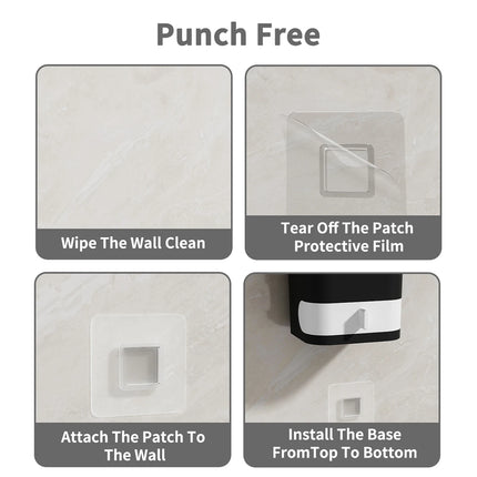 WORTHBUY Wall-Mounted Toilet Cleaning Brush with Holder