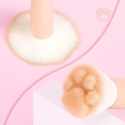 CatPaw Blush Makeup Brush with Storage Case