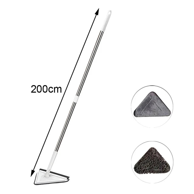 Introducing the UNTIOR Telescopic Triangle Mop: Experience 360° Rotatable Spin Cleaning with Squeeze Mechanism, Ideal for Wet and Dry Use. Enhance Your Home Cleaning with Superior Water Absorption Floor Tools.