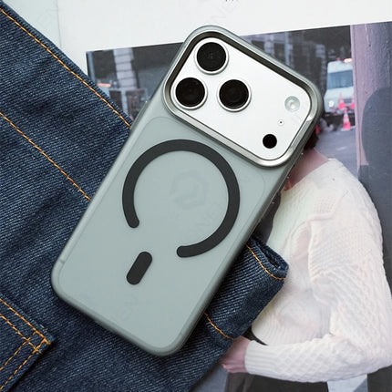FrostLine Magnetic Armor Case for iPhone 17/16/15 Pro Max Metal Lens Slim PC Cover