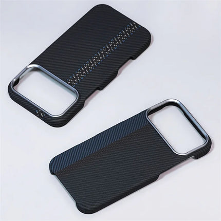 GeoCarbon MagSafe Case for iPhone 14/15/16/17 Pro Max Air Alloy Camera Armor Cover