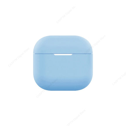 OKEYWOW AirPods 4 silicone case protective cover for 4th gen wireless earbuds, durable and snug-fitting in black.
