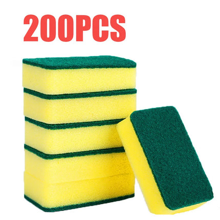 OKEYWOW Nano Emery Dish Sponge for rust stain removal, cleaning, and scrubbing in kitchen, shown in image.