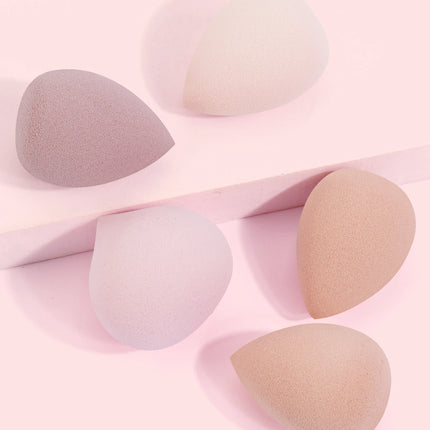 Velora Beauty 5pcs Makeup Sponge Blender Set Foundation Concealer Dry & Wet Cosmetic Puff