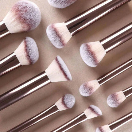 ProBlend 12-Piece Makeup Brush Set with Sponges & Powder Puff