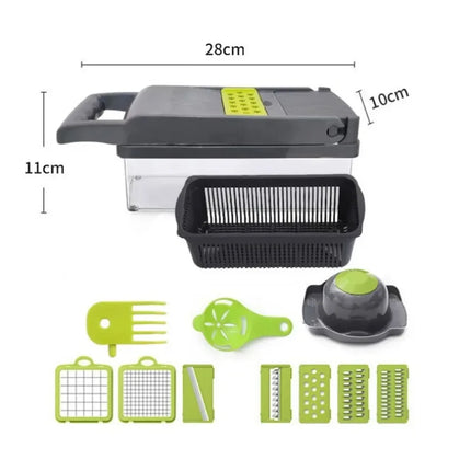 MultiPrep 14 in 1 Vegetable Chopper Slicer Dicer Kitchen Tool Set