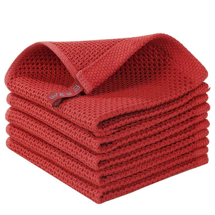 PureWoven Cotton Dishcloth Set Honeycomb Soft Absorbent Kitchen Cleaning Towel