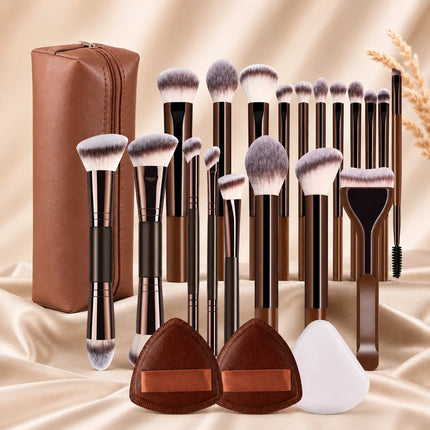 ProBlend Dual-Ended Makeup Brush Set for Face & Eyes