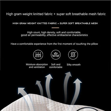 NeckRest Cervical Sleep Pillow Orthopedic Soybean Fiber Massage Support Pillow SPA Comfort