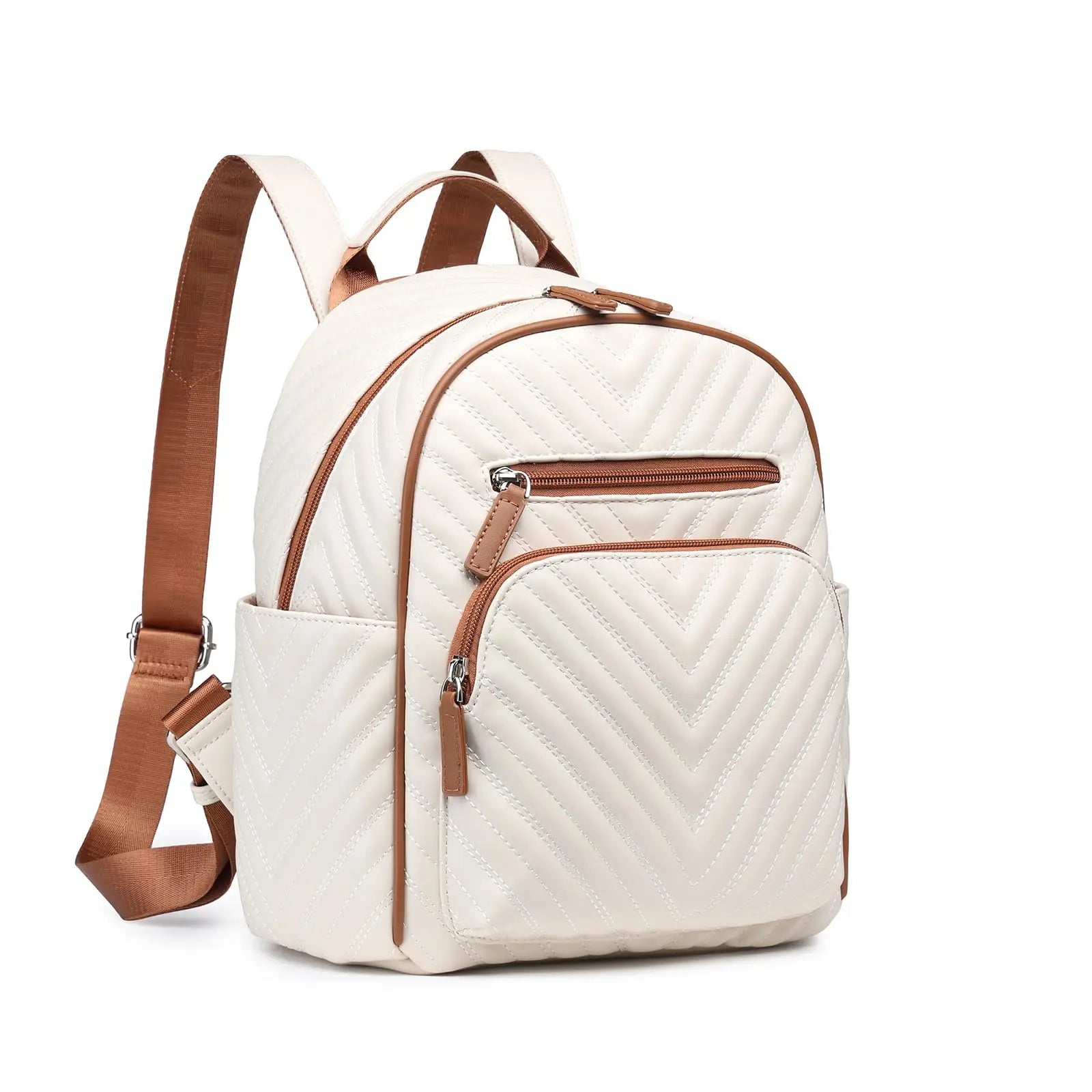 Miss Lulu Women's Fashion Backpack - PU Leather Anti-Theft Rucksack, Waterproof Mini Daypack for Girls