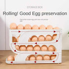 3/4 Tier Automatic Egg Roller Storage Rack Large Capacity Organizer