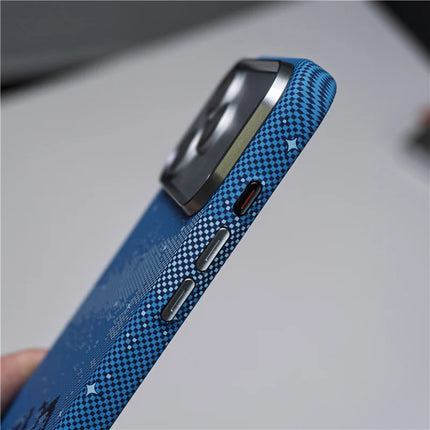 Matte Carbon Fiber MagSafe Case for iPhone 17/16 Pro Max Magnetic Protective Cover