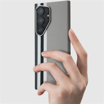 Cloud Pattern MagSafe Case for Samsung Galaxy Matte Carbon Hard Cover
