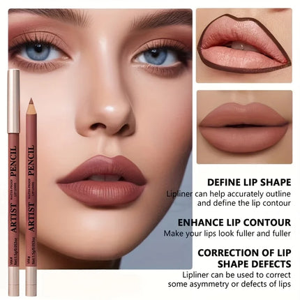 Velora Beauty 6pcs Lip Liner & Matte Lipstick Set Waterproof Long Lasting Lip Makeup