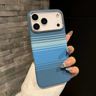 OkeyWOW Kevlar carbon fiber plaid MagSafe slim protective case for iPhone 17/16 Pro, Air, Pro Max, featuring durable design and precise cutouts.