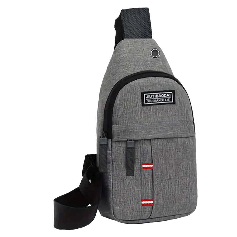 Unisex Adjustable Chest Rig Bag – Single-Shoulder Crossbody Oxford Fabric Chest Pack with Multiple Pockets for Men