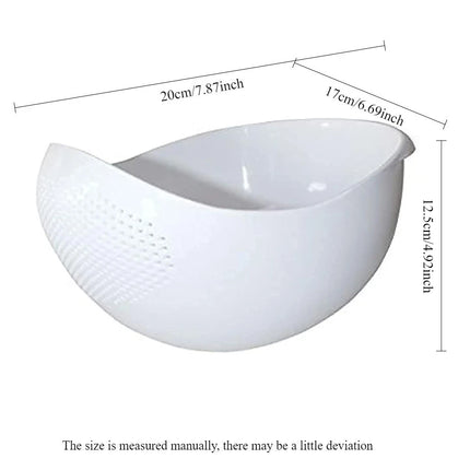 Multifunction Rice Washing & Vegetable Drain Basket Strainer