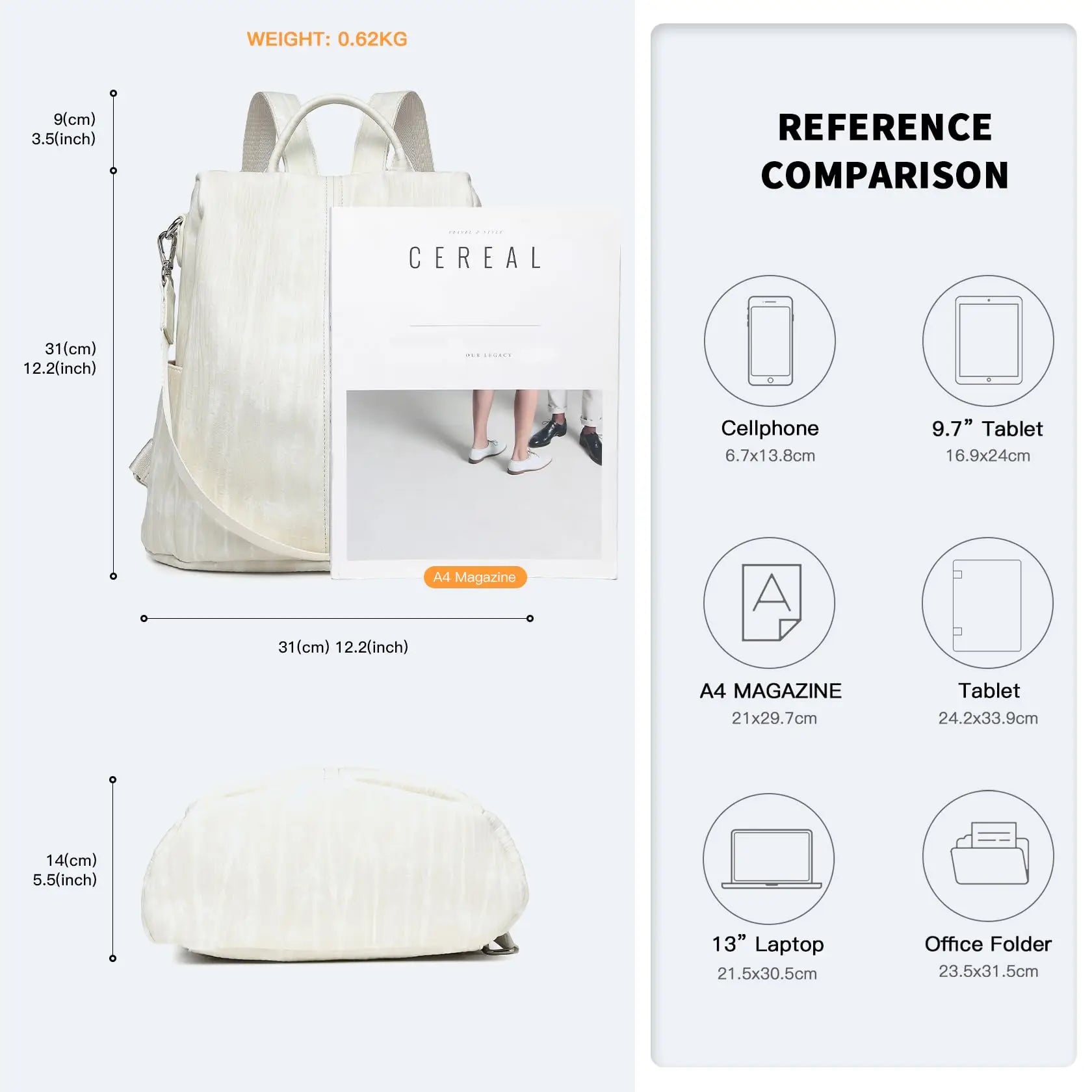 Miss Lulu Small Backpack Womens Anti Theft Nylon Rucksack Bag for Women Travel