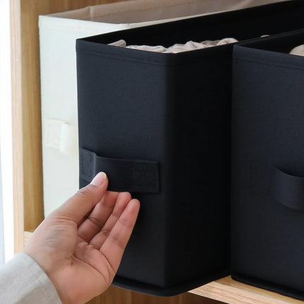 Foldable Clothes Storage Box Wardrobe Organizer Underwear Socks Storage Basket