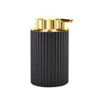 black with gold