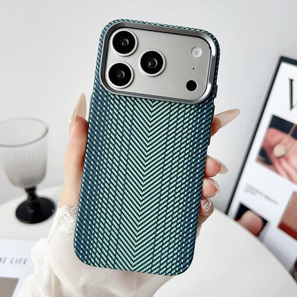 StealthForge Carbon Armor Case for iPhone 17/16/15 Pro Max Ultra-Thin Alloy Lens Cover