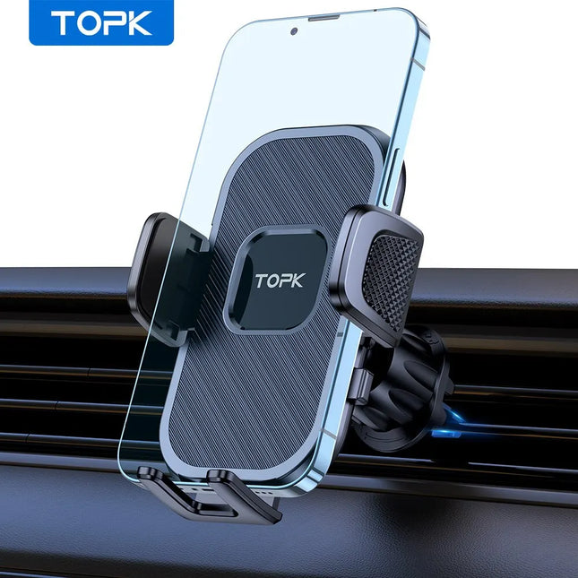 TOPK Gravity Car Phone Holder Dashboard Windshield Air Vent Mount Universal Stand