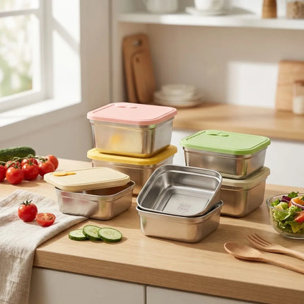 FreshSeal Stackable Stainless Steel Food Storage Container