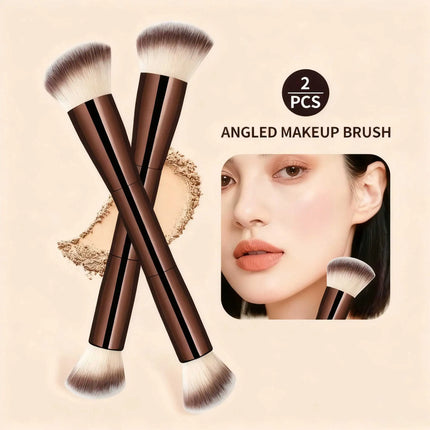 DualBlend Double-Ended Makeup Brush for Foundation & Powderb