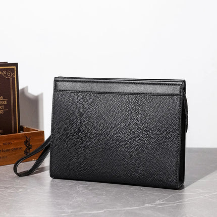 Men envelope clutch wallet and phone bag by OKEYWOW, stylish wristlet with designer look for business and casual use.
