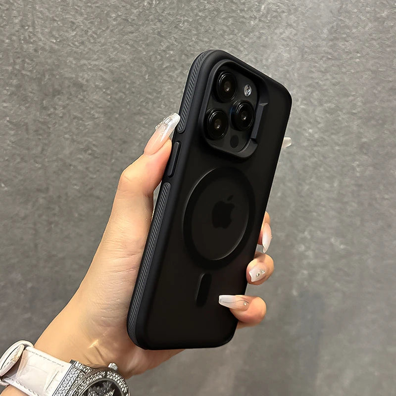 Shockproof Color Bumper Armor For Magsafe Case For iPhone 16 15 14 Plus 13 12 11 Pro Max Hybrid Wireless Charge Clear Cover