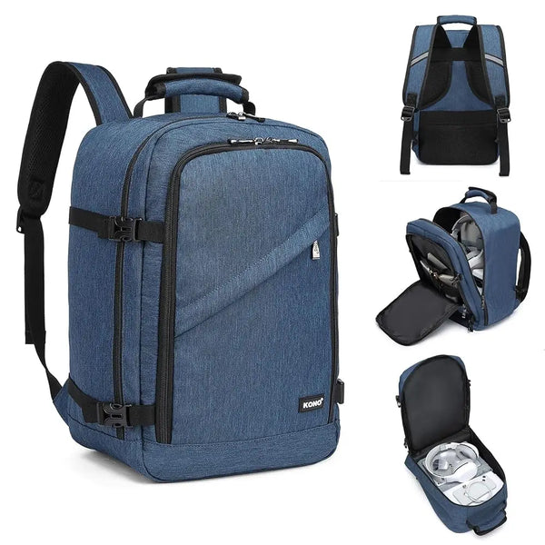 Kono Carry on Backpack Large Cabin Flight Bag Travel Hand Luggage Shoulder Bag