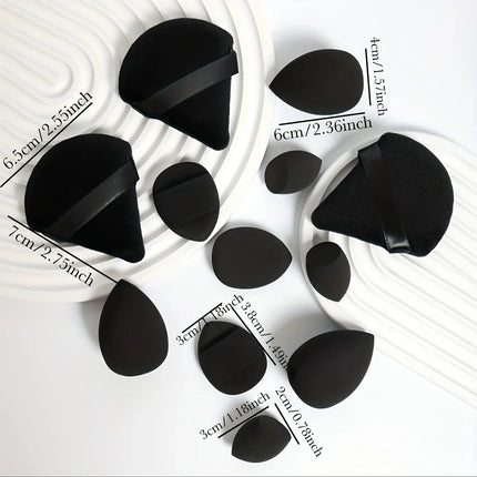 Velvet Cloud 12 Piece Makeup Sponge Set Powder Puffs Mini Cushion Eggs Beauty Blenders
