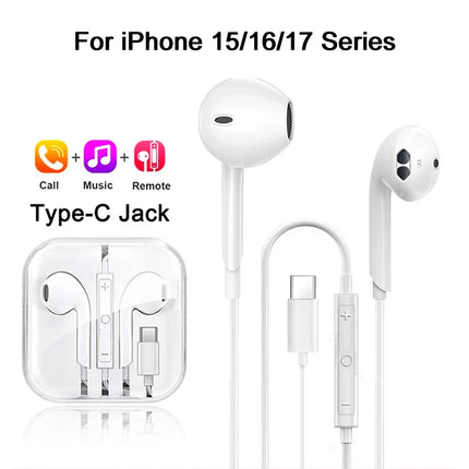 Original Wired In-Ear Earphones for iPhone, iPad & Type-C Devices