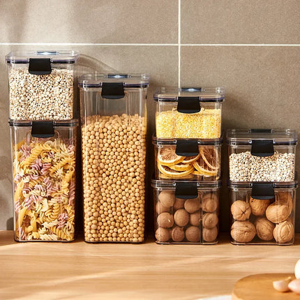 FreshLock Kitchen Storage Jars Set 1–4pcs Sealed Grain Seasoning Container Box