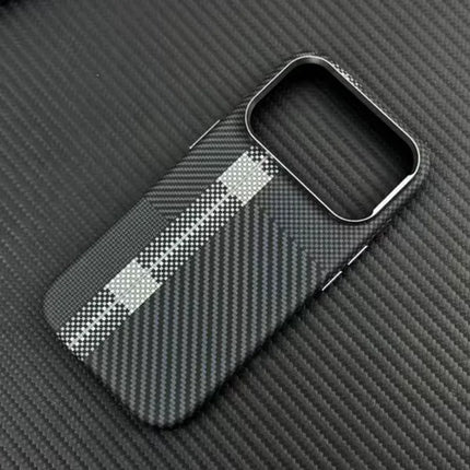 CarbonEdge MagSafe Armor Case for iPhone 17/17 Pro Max/16 Pro/15/14/13 Ultra Thin Alloy Lens Wireless Cover