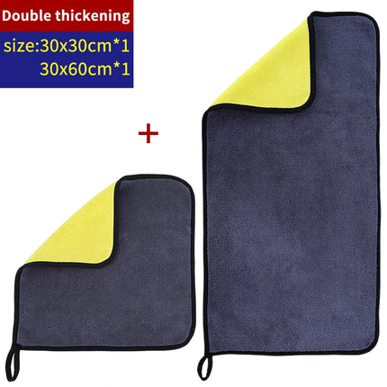 AutoClean Microfiber Towel Set 1/3/5pcs Car Detailing Drying Cloth Soft Absorbent