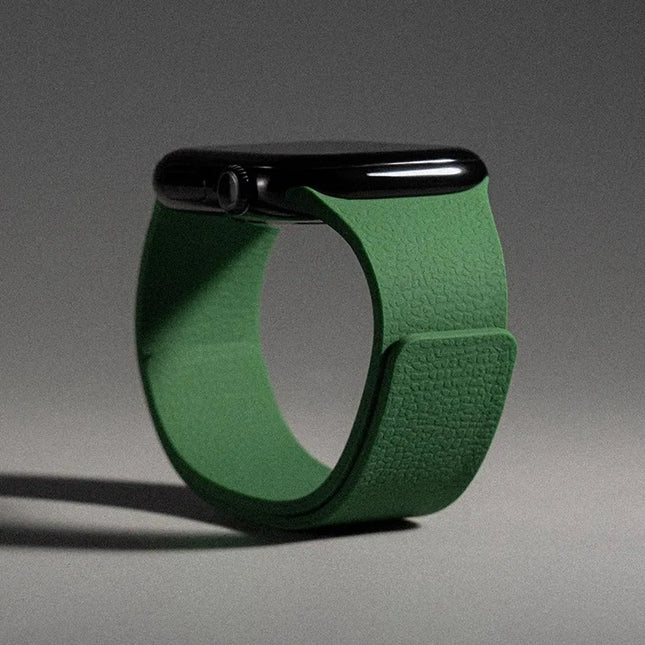 Apple Watch magnetic silicone strap band for Series 11-8 SE Ultra, adjustable 40mm to 49mm, by OKEYWOW.