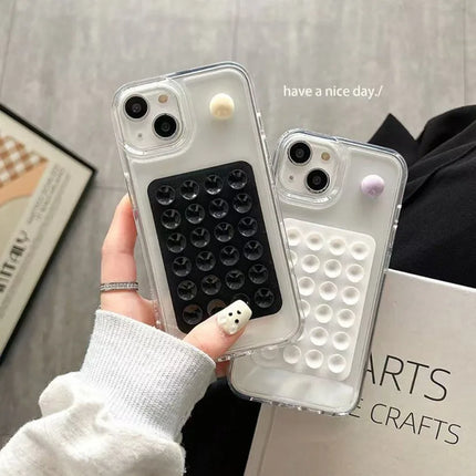 Silicone Suction Phone Holder Anti-Slip Wall & Desk Mount Sticker Stand