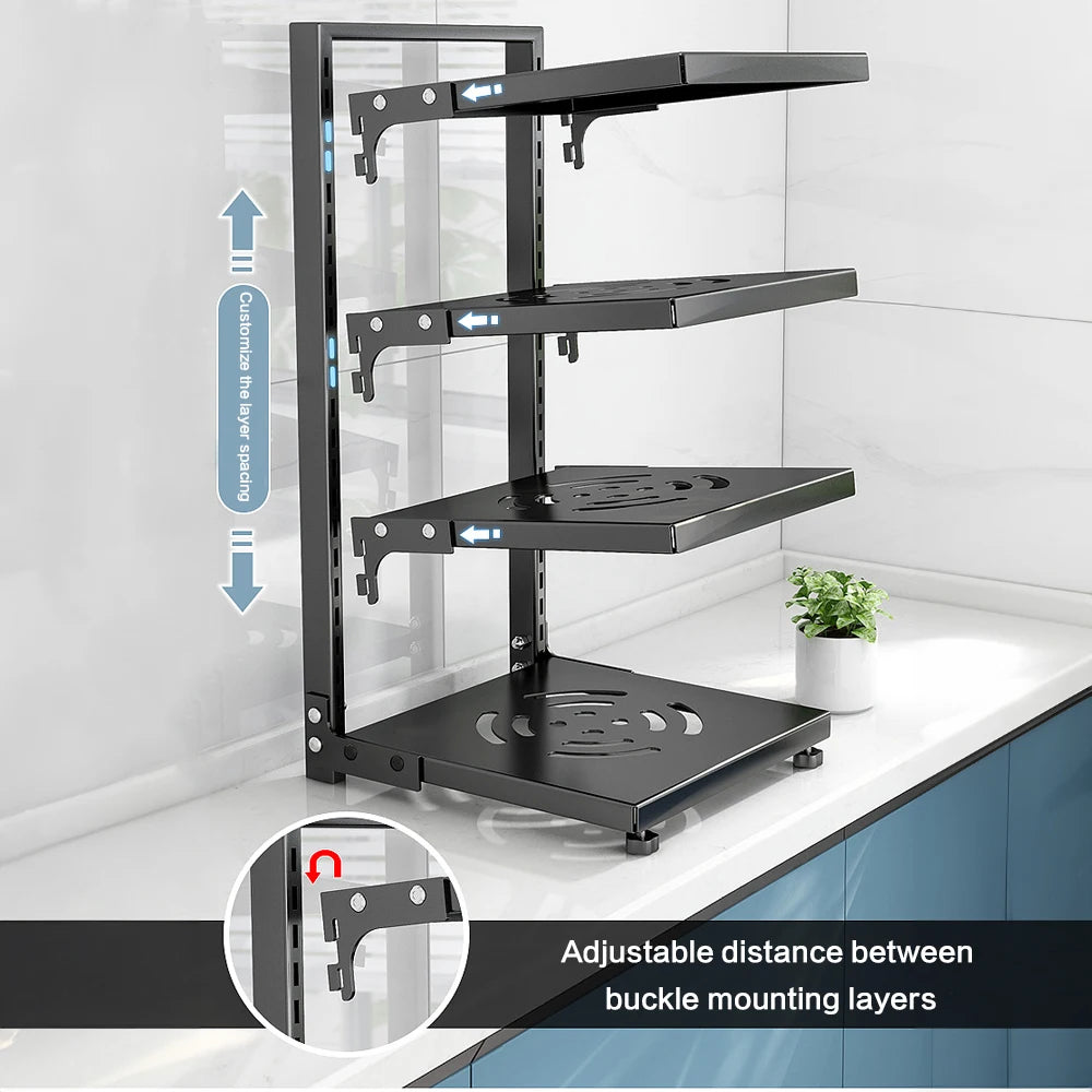 Lifeideas Multi Tier Adjustable Kitchen Pot Rack Organizer