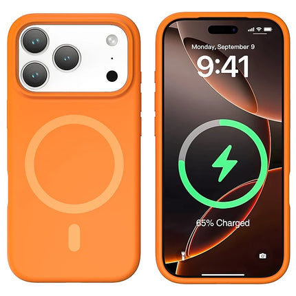 SilkCore MagSafe Silicone Case for iPhone 17 Pro Max/17 Pro/17 Air/17/16 Solid Color Wireless Charge Cover