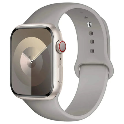 OKEYWOW Apple Watch silicone sport strap for Series 9, Ultra, SE, and 3, 45mm, 44mm, 40mm, 38mm watch models.