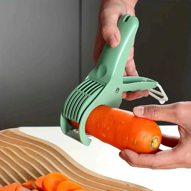 Multifunction Fruit & Vegetable Slicer for Banana, Cucumber & More
