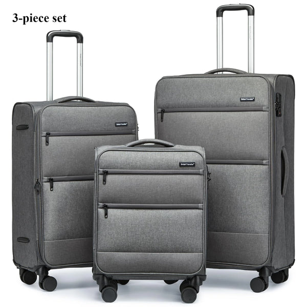 British Traveller Suitcase – Lightweight & Durable Check-In Luggage with TSA Lock and 4 Spinner Wheels