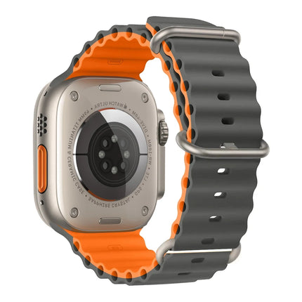OceanFlex Silicone Sport Band for Apple Watch Ultra 2/Ultra/Series 10/9/8/7/6/SE 38mm–49mm
