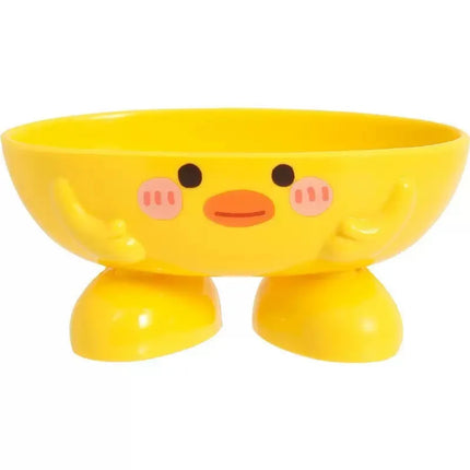 Cute Cat Soap Dish with Drainage Tray Bathroom Soap Holder