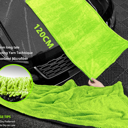 AutoDry 1000GSM Microfiber Car Towel 60x120cm Ultra Absorbent Scratch Free Drying Cloth