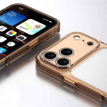 CrystalEdge Clear Hybrid Case for iPhone 17/17 Air/17 Pro/17 Pro Max Shockproof TPU PC Cover