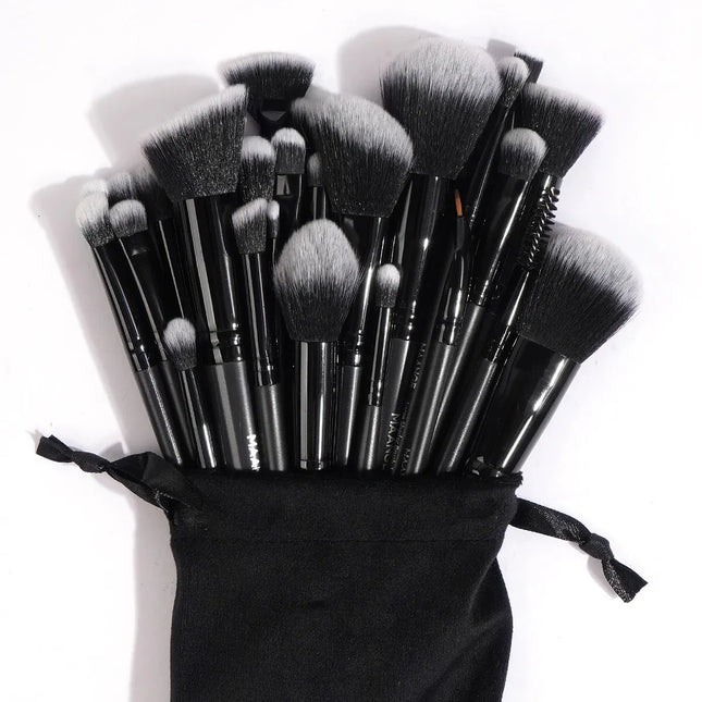 Velora Beauty 30pcs Makeup Brush Set Foundation Concealer Eyeshadow Powder Blush Blending Brushes Bag Set