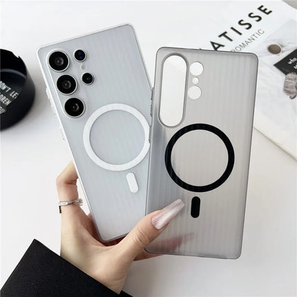 RidgeMatte Magnetic Case for Samsung Galaxy S25/S24/S23 Ultra Clear Shock Cover